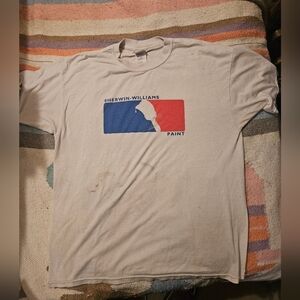 Sherwin Williams Painters Work T Shirt Men's XL Stains
